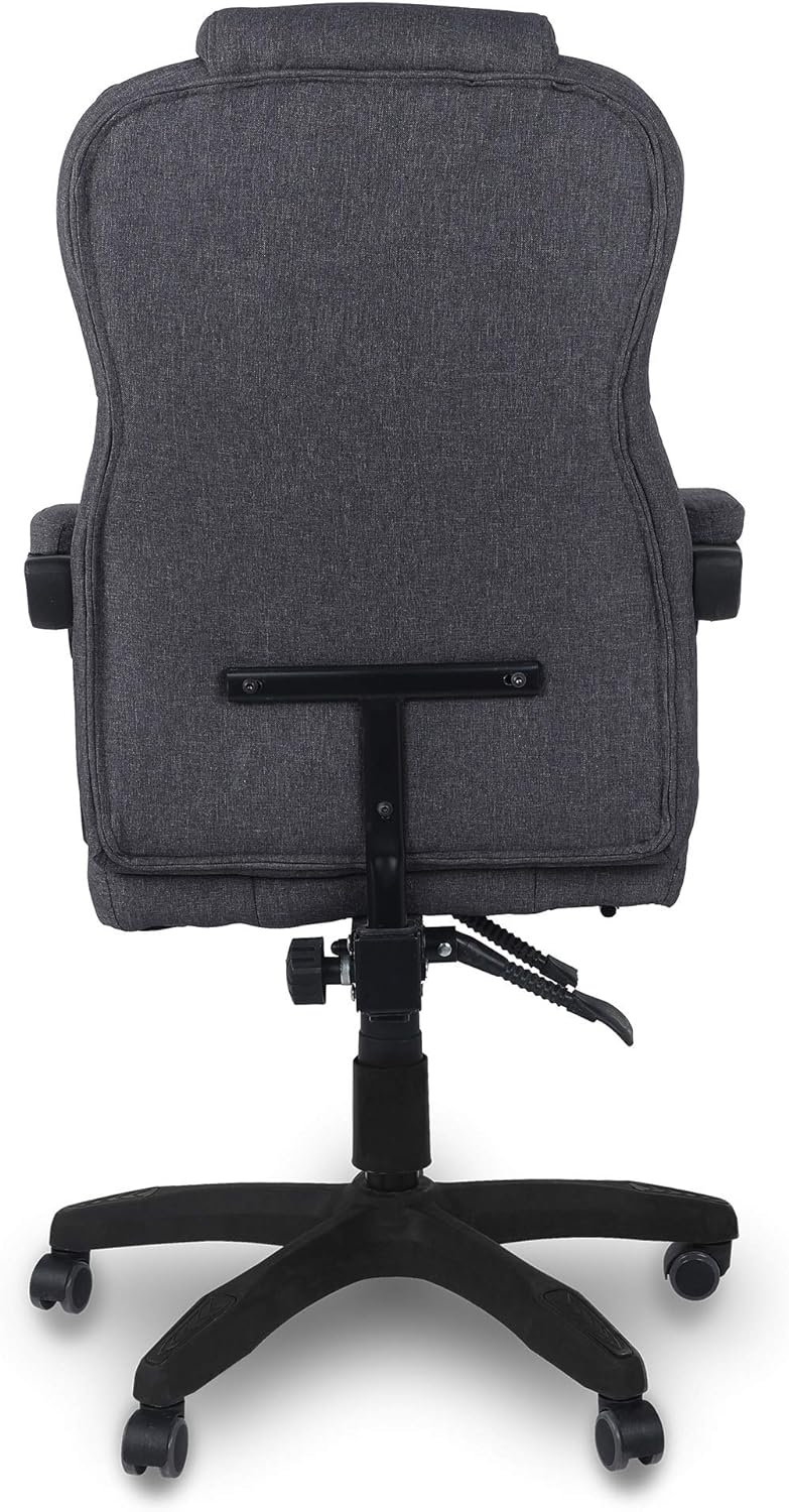 Trisens Bürostuhl, ergonomischer Schreibtischstuhl Stoff Chefsessel mit gepolsterten Armlehnen und K