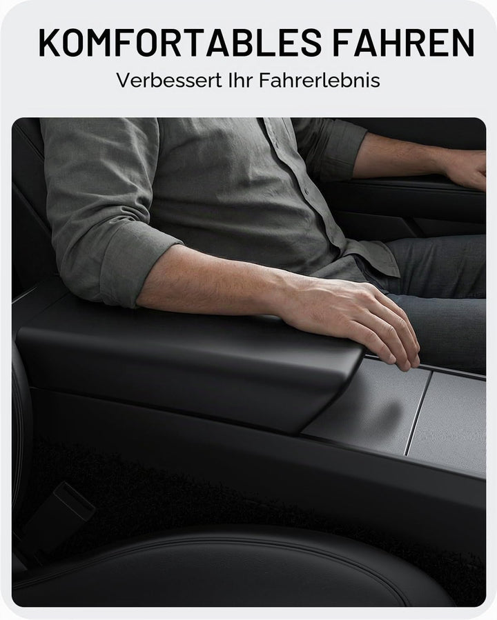 BASENOR Mittelkonsolenabdeckung für 2025 2026 Tesla Model Y Refresh (Juniper) 2024-2026 Tesla Model