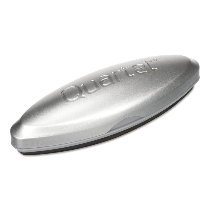 Quartet SFEB3 Weisswandtafelradierer aus Glas, magnetisch, 3-in-1, 16,5 x 3,5 cm, silberfarben Pack