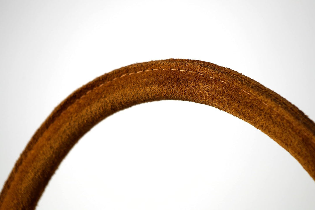 Kobolo Korbtasche Einkaufstasche Flechttasche aus Wasserhyazinthe Natur mit Ledergriffen klein