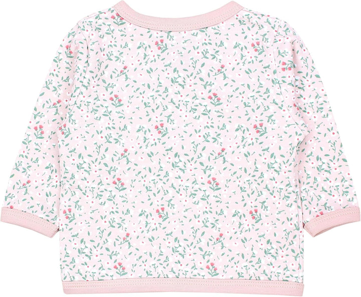 TupTam Baby Langarm Wickelshirt 5er Set aus Oeko-TEX zertifizierten Stoffen Unisex 50 Blumen Mix Gra