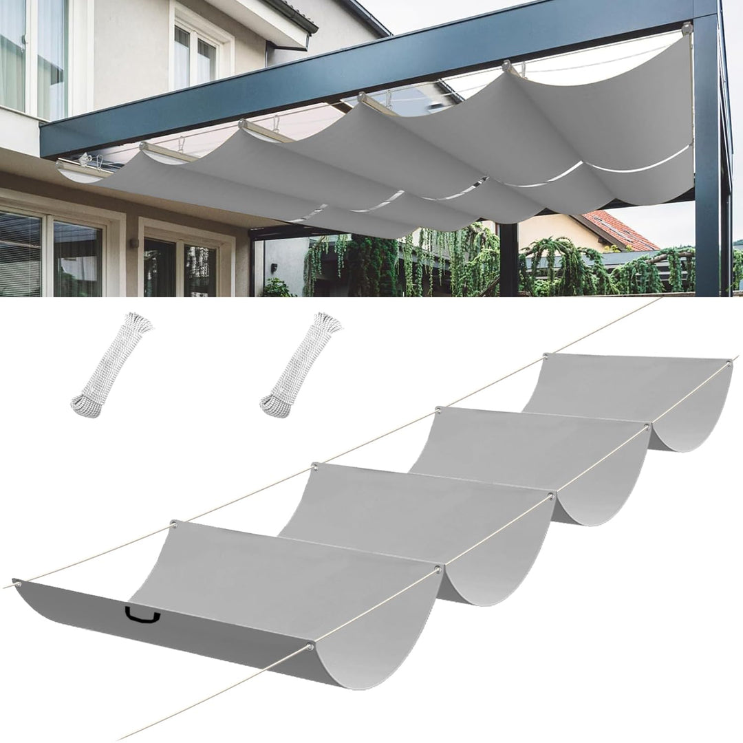 Sonnensegel einziehbares, Verstellbar Schattenabdeckung, Garten verstellbar Schutz vor UV-Strahlunge