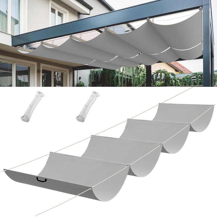 Sonnensegel einziehbares, Verstellbar Schattenabdeckung, Garten verstellbar Schutz vor UV-Strahlunge
