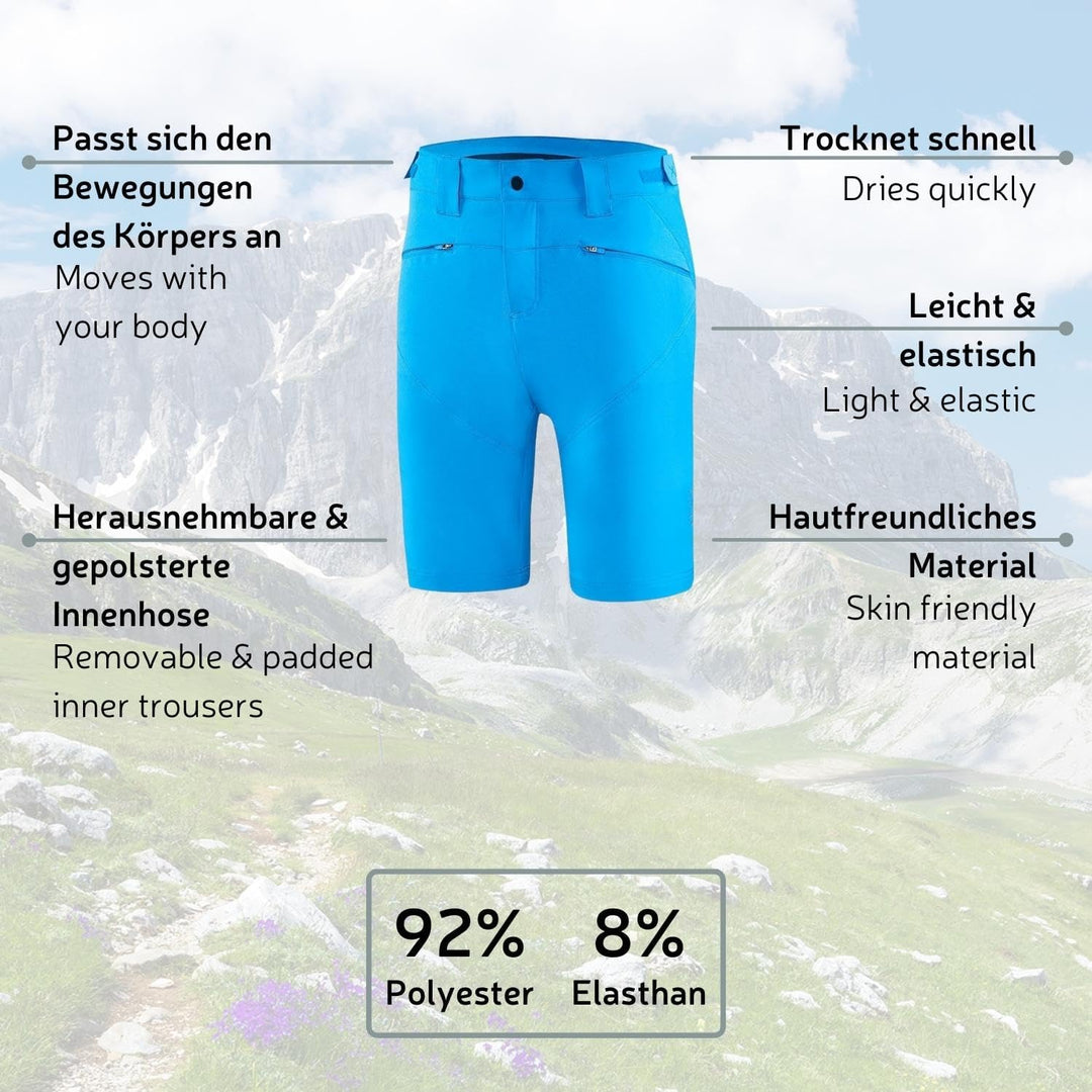 Black Crevice Herren MTB-Hose I Radfahrhose-Herren I Herren Radlerhose I wasserabweisend & schnelltr