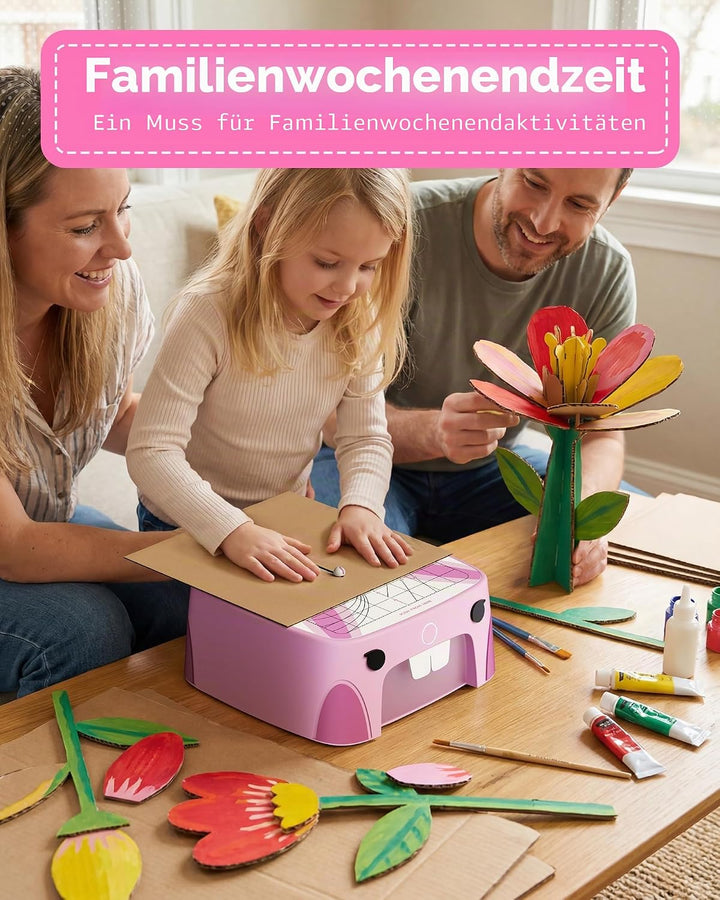 Sicherer Elektrischer Kartonschneider für Kinder, DIY Upcycling von Pappe für praktisches Lernen und