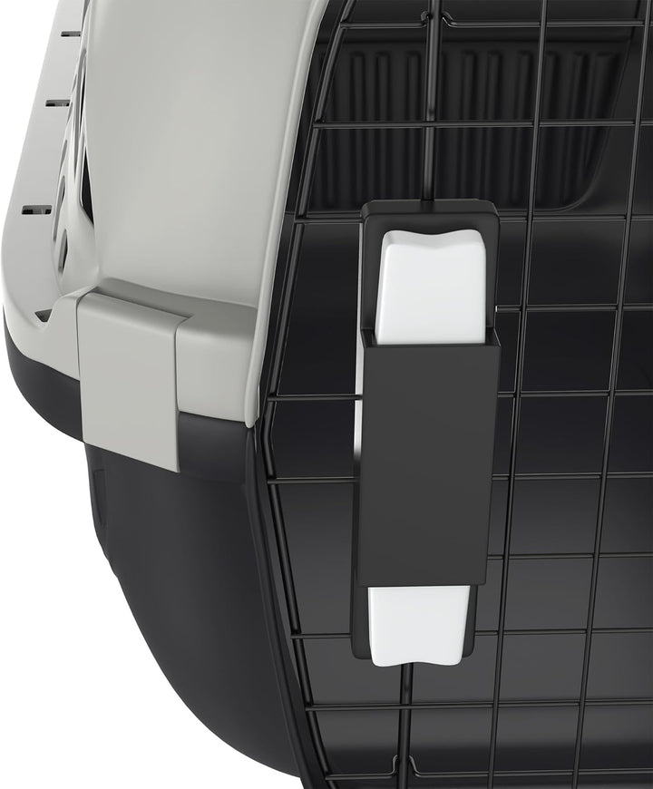 YUENFONG Transportbox Katzen 61x37x37cm Katzentransportbox für kleine Hunde, Tiertransporter aus ABS