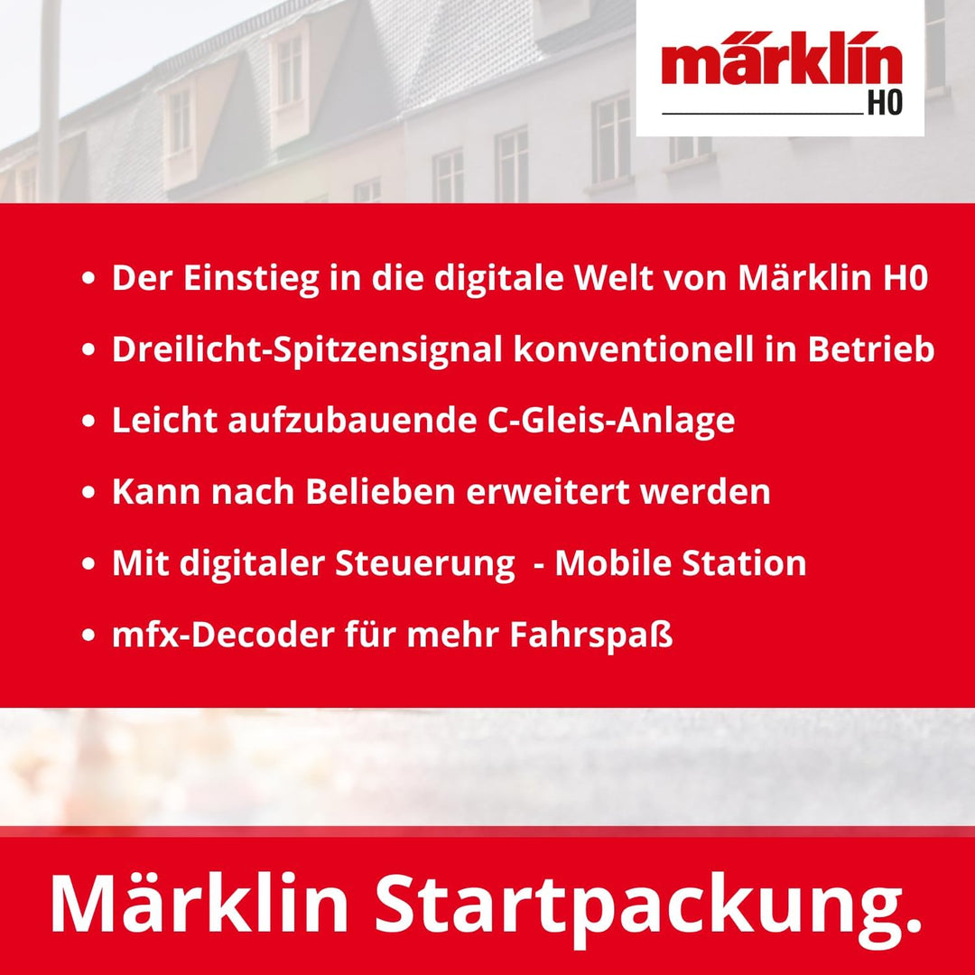 Märklin 29890 - Digital-Startpackung Güterzug mit BR 89.0" mit Mobile Station, Spur H0 Modelleisenba