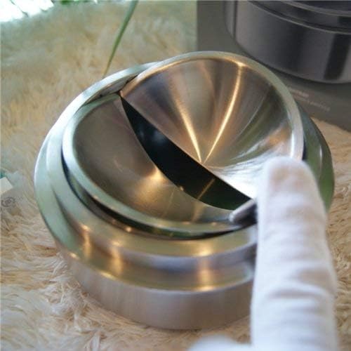 ZACK 50162 "CONTAS" Kipp-Aschenbecher, Edelstahl matt, 13cm