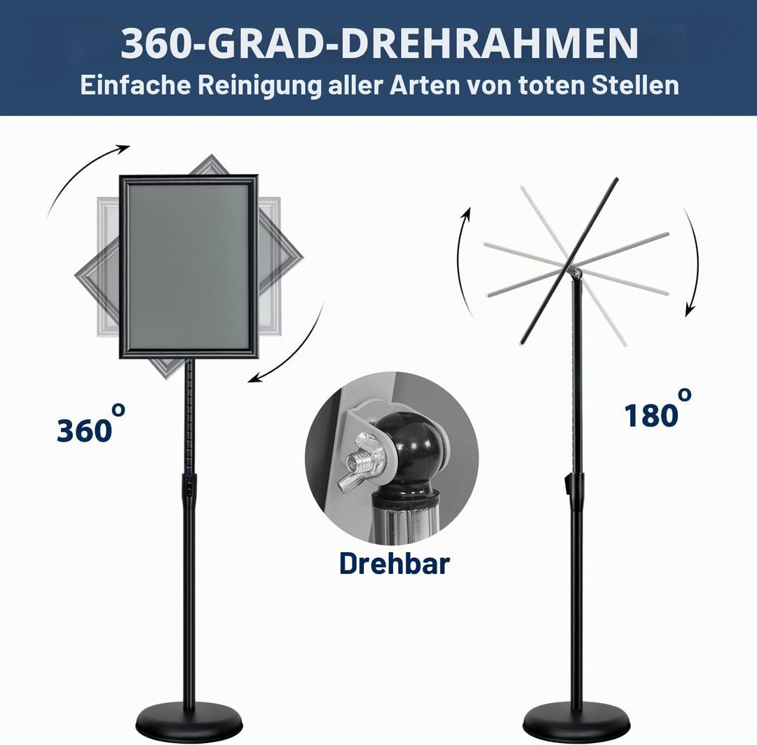VAIIGO Infoständer Höhenverstellbar Aluminium DIN A3 Plakatständer Informationsständer Präsentations