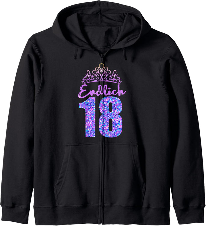 18ter Geburtstag Geschenk zum 18. Geburtstag Mädchen Kapuzenjacke