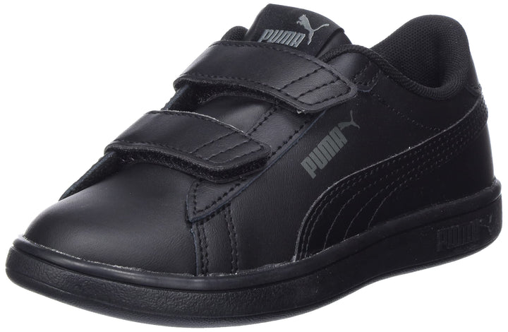 PUMA Unisex Smash 3.0 L V PsSneaker 34 EU Puma Black Shadow Gray, 34 EU Puma Black Shadow Gray
