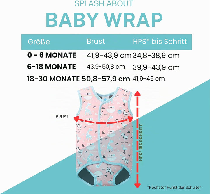 Splash About Baby Wrap Neoprenanzug 6-18 monate Nina's Ark, 6-18 monate Nina's Ark