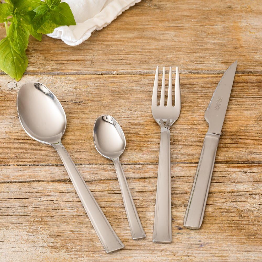 Monix Europa - 24 Stück aus Edelstahl 18 / c mit Steakmesser bedeckt. Kotelettstränge Set 24 piezas,