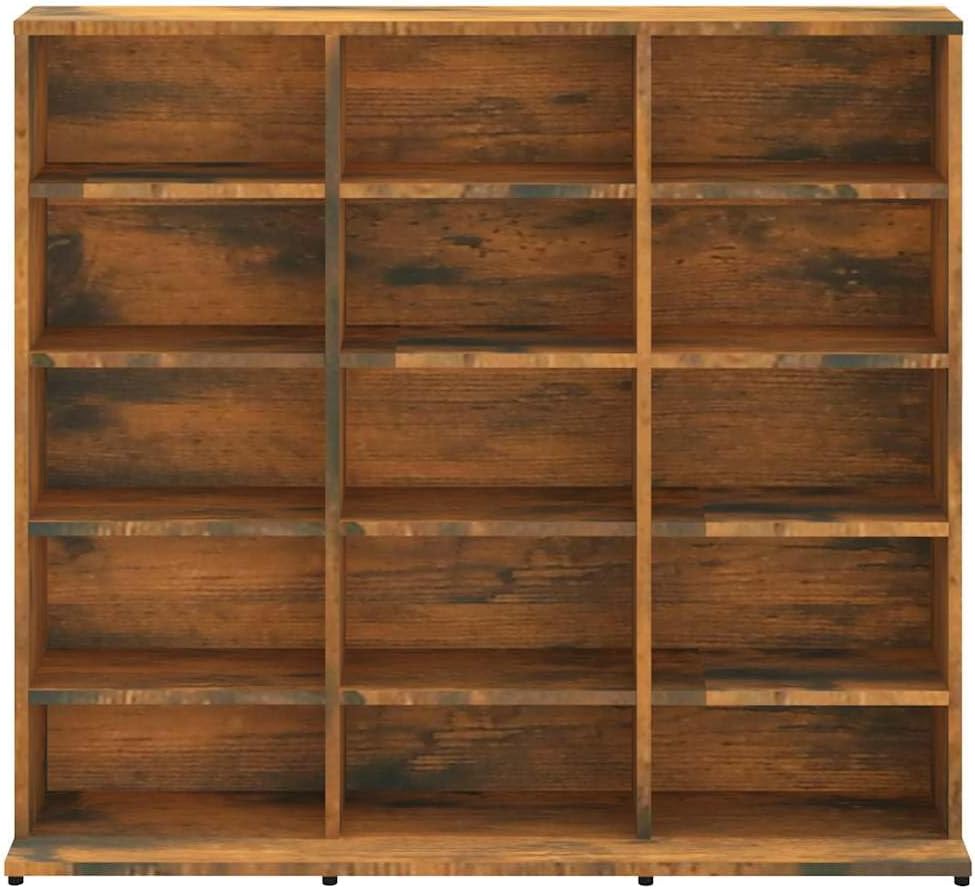 vidaXL CD Regal, Schrank mit viel Stauraum, Ablage für Wohnzimmer, Standregal Aktenregal Büroregal M