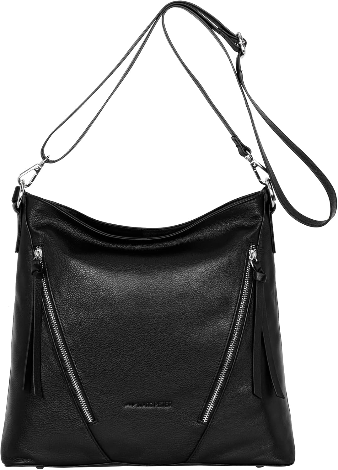 Marc Peter Santorini Handtasche Damen I Damenhandtasche aus Nappaleder I Vintage Umhängetasche I Sch