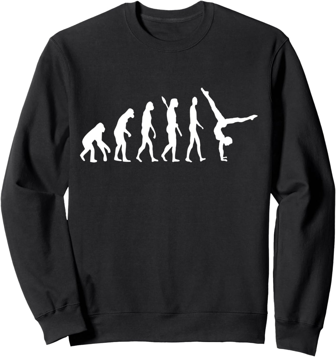 Handstand Evolution Entwicklung Handstände Akrobatik Sweatshirt