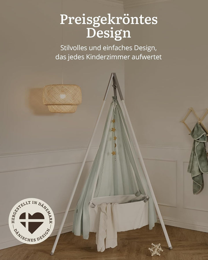 Leander Stativ Grau - Massgefertigtes Stativ für Leander Classic™ Wiege - Aufhängung ohne Deckebohre