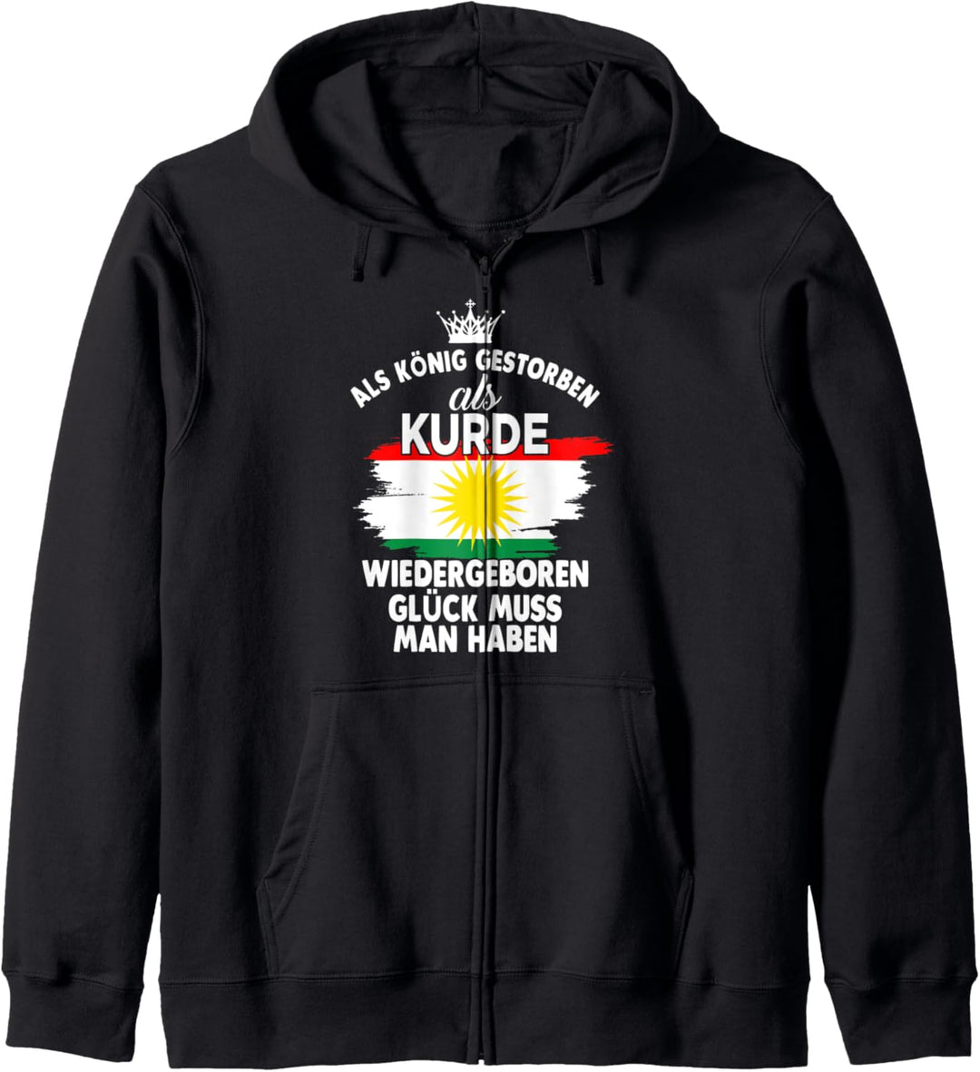 Kurdischer König Kurde Kurden Kurdistan Kapuzenjacke