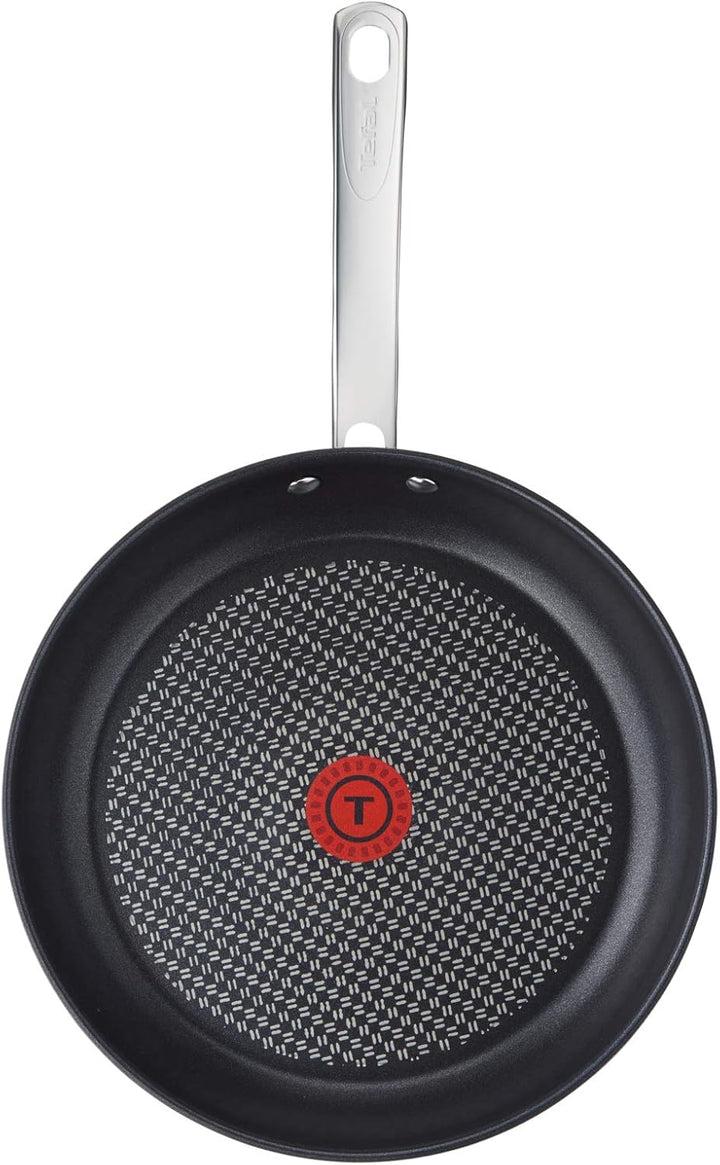 Tefal Intuition A703S314 Pfannenset aus Edelstahl, 20/24/28 cm, Induktion, antihaftbeschichtet, 3 St