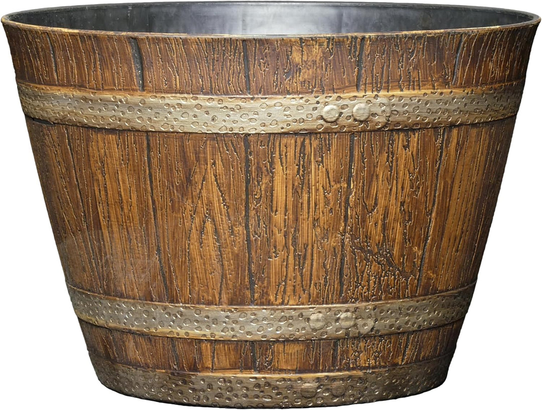 Classic Home and Garden 74 Whiskyfass, 22,9 cm, Eiche im Used-Look 9" Whiskey Barrel Eiche im Used-l