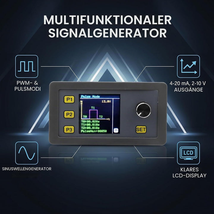 Fafeicy WSFG-06 PWM Signalgenerator Modul, 4-20mA 2-10V Impulsverstellbares Modul, Sinuswellensignal