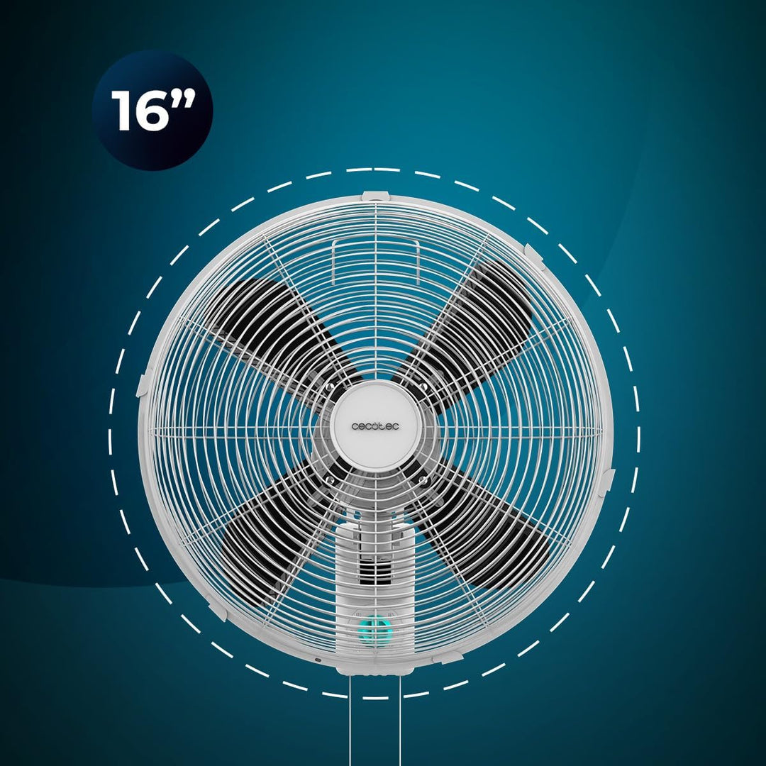Cecotec - Wandventilatoren EEnergySilence 4500 Power Wall, 50W, 30 cm Durchmesser, 4 aerodynamische