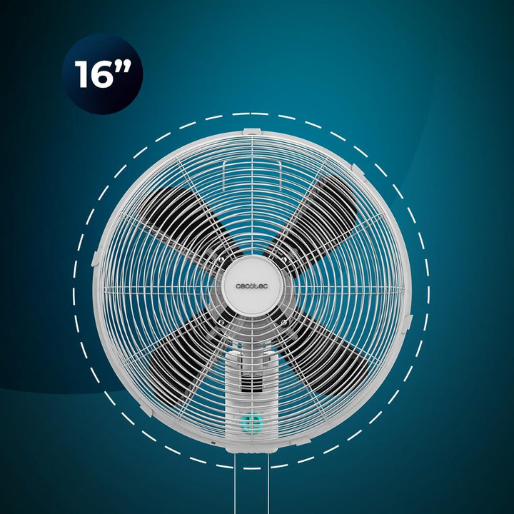 Cecotec - Wandventilatoren EEnergySilence 4500 Power Wall, 50W, 30 cm Durchmesser, 4 aerodynamische