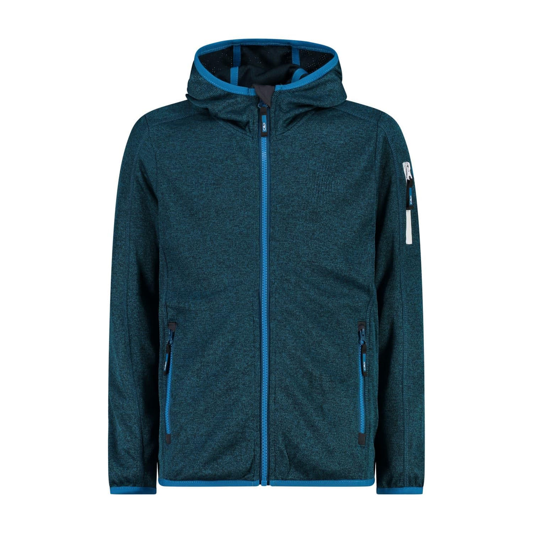 CMP Jungen Kinder-knit-tech-jacke mit Fester Kapuze Knit-Tech Kinder Jacke mit fester Kapuze 104 Dee