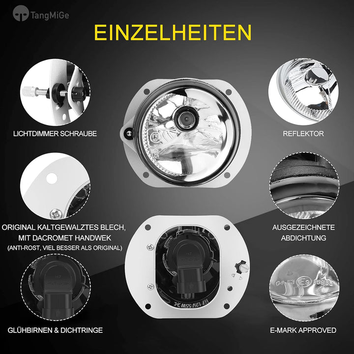 TangMiGe Nebelscheinwerfer für Mercedes Benz W164 W251 V251 R230 C209 C216 A209 S204 W204 W211, (C C