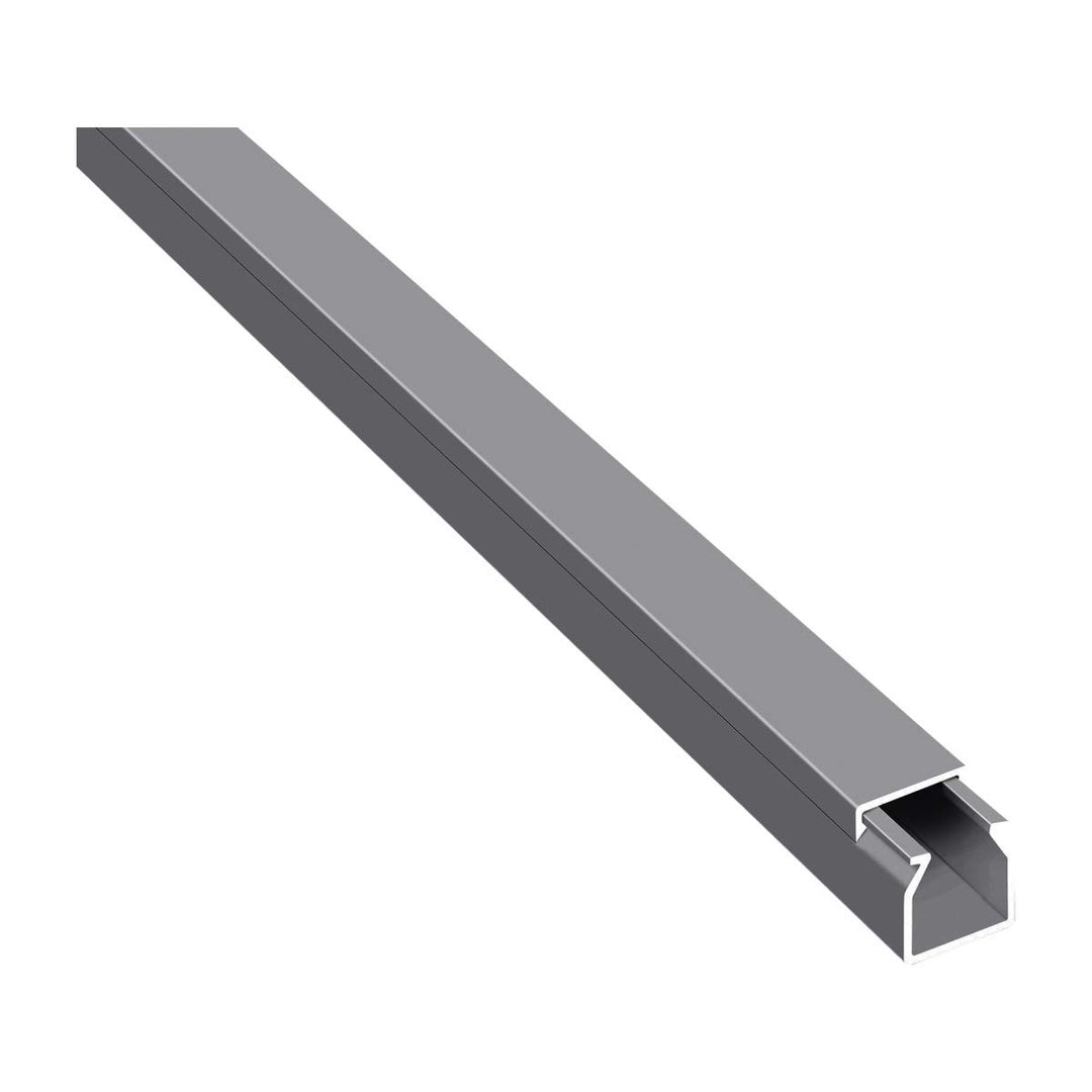 20m Kabelkanäle Selbstklebend Kabelkanal Grau mit Schaumklebeband fertig für die Montage (16x16mm Bx