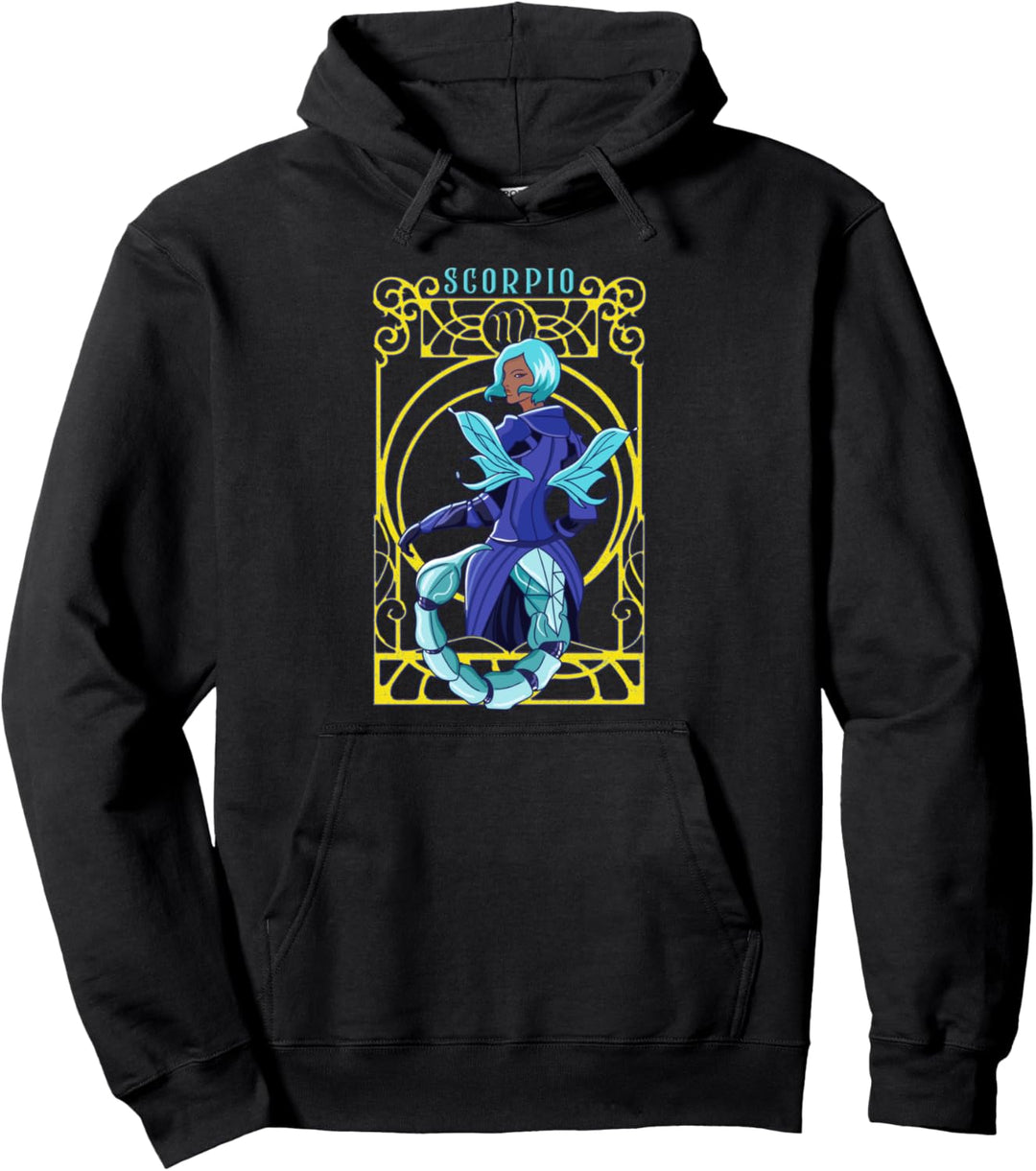 Scorpio Fairy Zodiac Birthday Anime Fairies Black Girl Magic Pullover Hoodie
