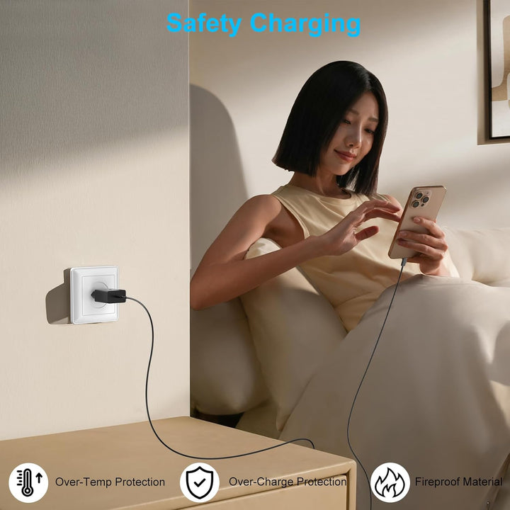 60W USB C Ladegerät Schnellladegerät für Samsung Galaxy S26 Ultra S25 S24 S23 Serie mit USB C Kabel