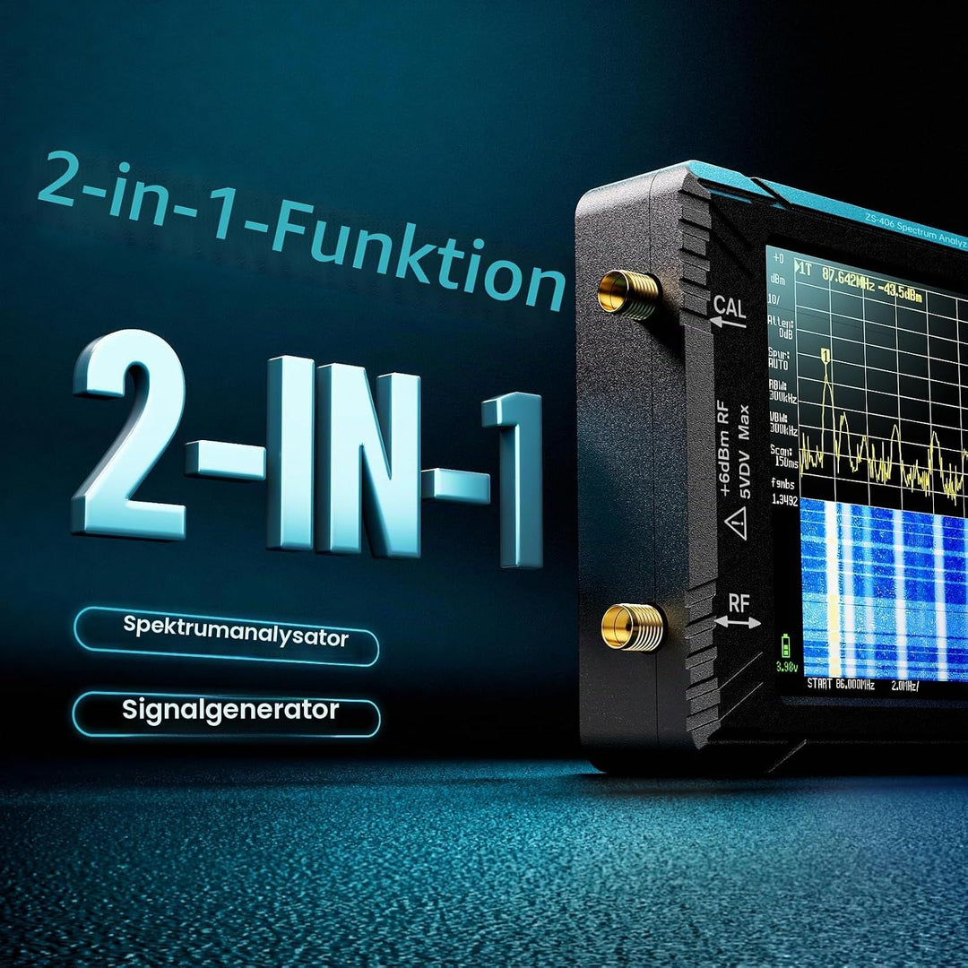 Seesii TinySA Ultra Spektrumanalysator, 2023 Aufgerüsteter Handheld-Frequenzanalysator 4,0&