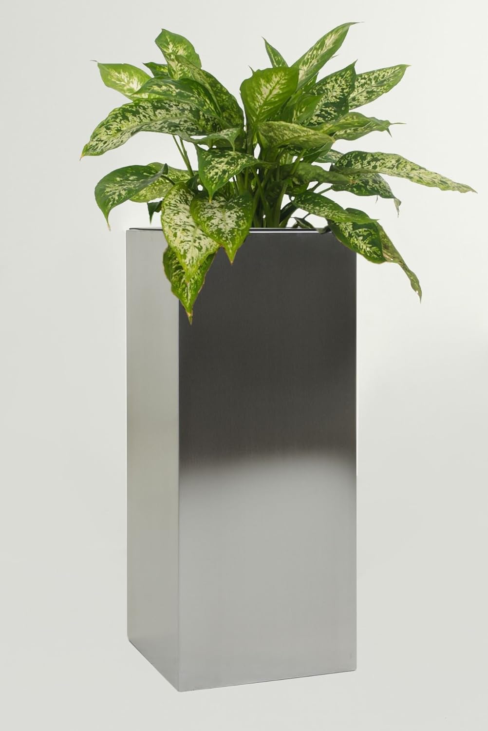 VIVANNO Pflanzkübel Blumenkübel Pflanzgefäss Übertopf Edelstahl Block - 100 x 40 x 40 cm
