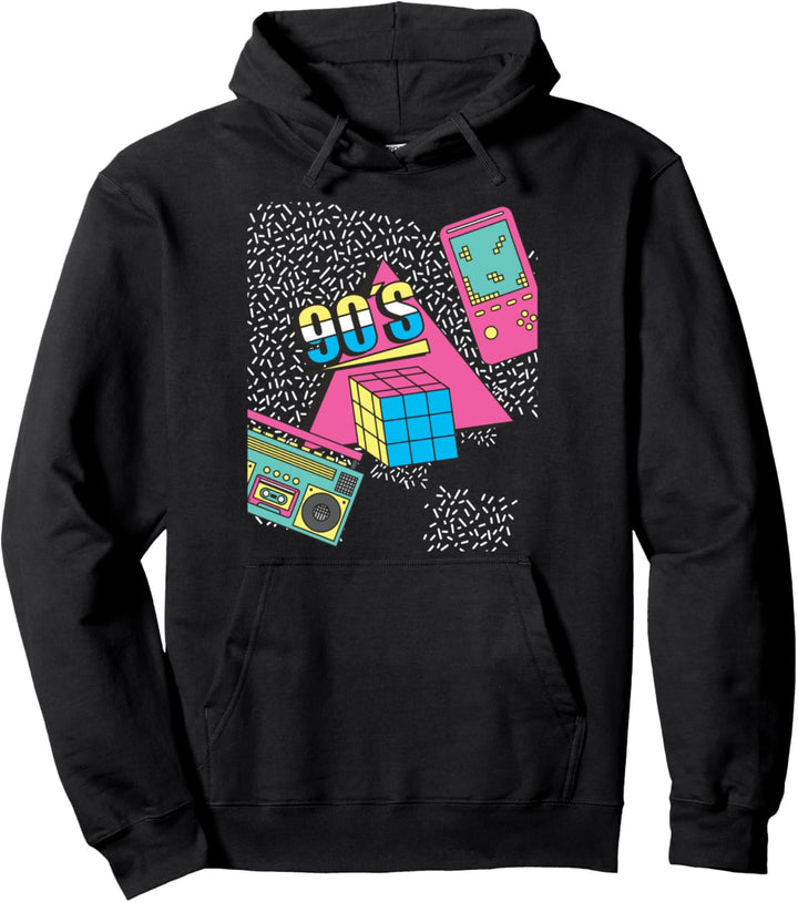 90er Jahre Vintage Retro Technologie Design Pullover Hoodie