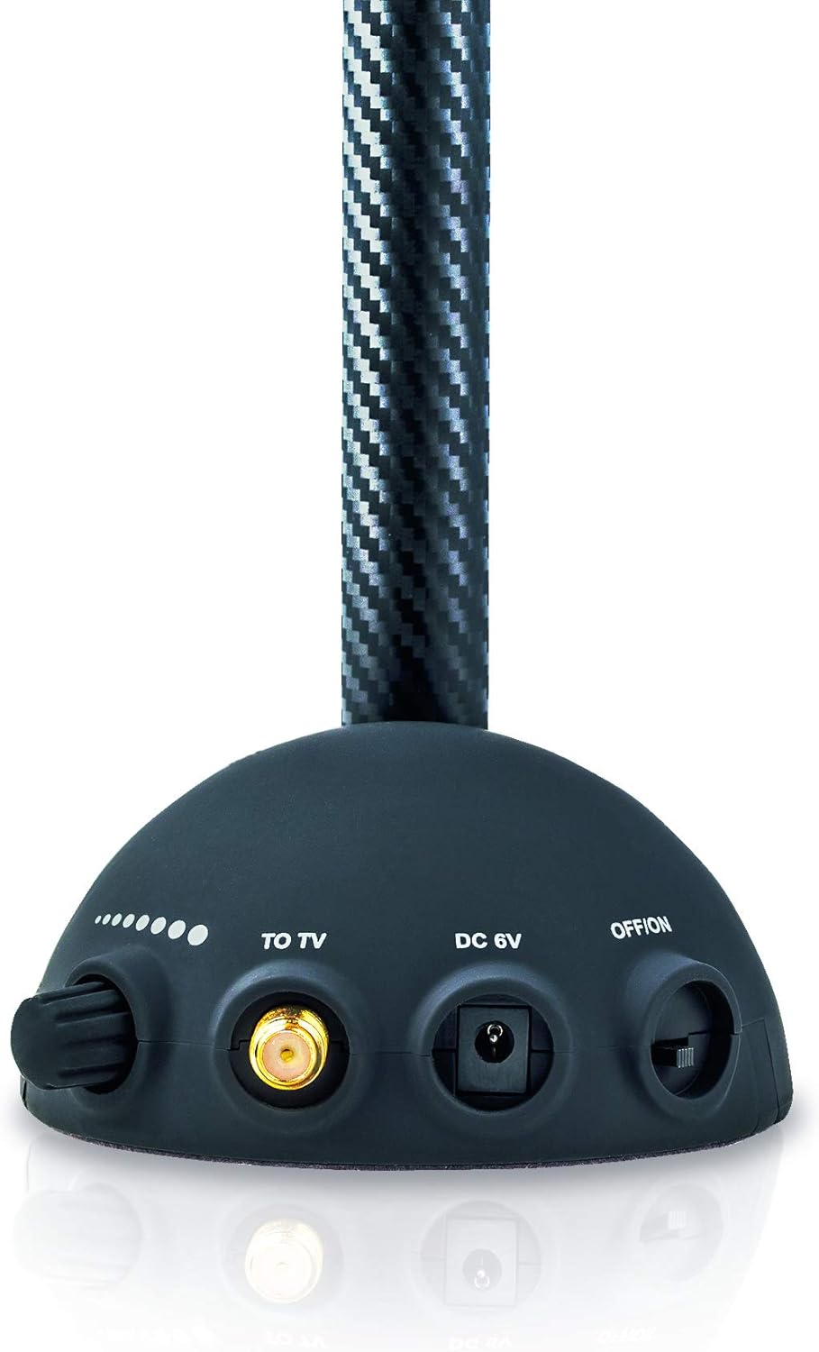 Oehlbach Scope Max - Aktive DVB-T2 HD Stabantenne mit LTE-Filter- Digitale Zimmerantenne - regelbare