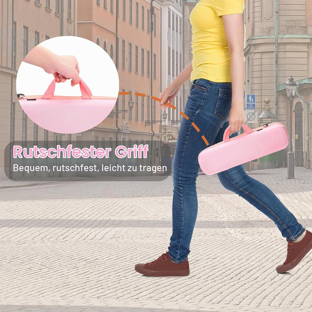 RAIACE Hartschalenkoffer, kompatibel mit Dyson Airstrait-Haarglätter, Reise-Aufbewahrungstasche. (Ve