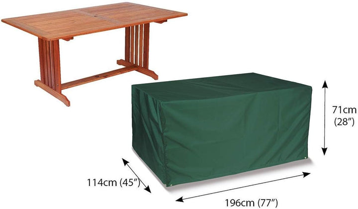 Bosmere's "COVER UP' 6 Sitz Rechteckig Tisch Abdeckhaube- Grün 67" x 37" x 28" Grün, 67" x 37" x 28"