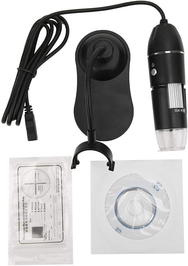 50X-1000X Digitalmikroskop, LED USB Elektronisches Mikroskop LED Digitales Mikroskop mit Halterung,