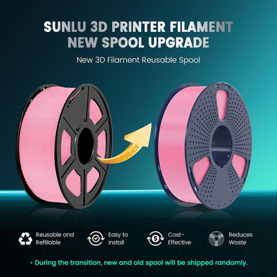 SUNLU 3D-Drucker Filament PLA Plus 1,75 mm 1 kg Spule, PLA+ Filament 1,75 +/- 0,02 mm für 3D-Druck,