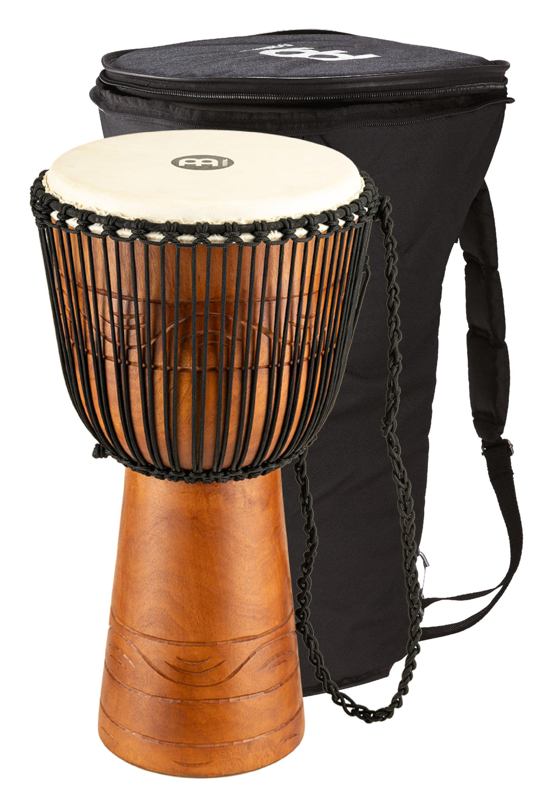 Meinl Percussion ADJ2-L+BAG Djembe, Water Rhythm Series (Large), 30,48 cm (12 Zoll) Durchmesser, ink
