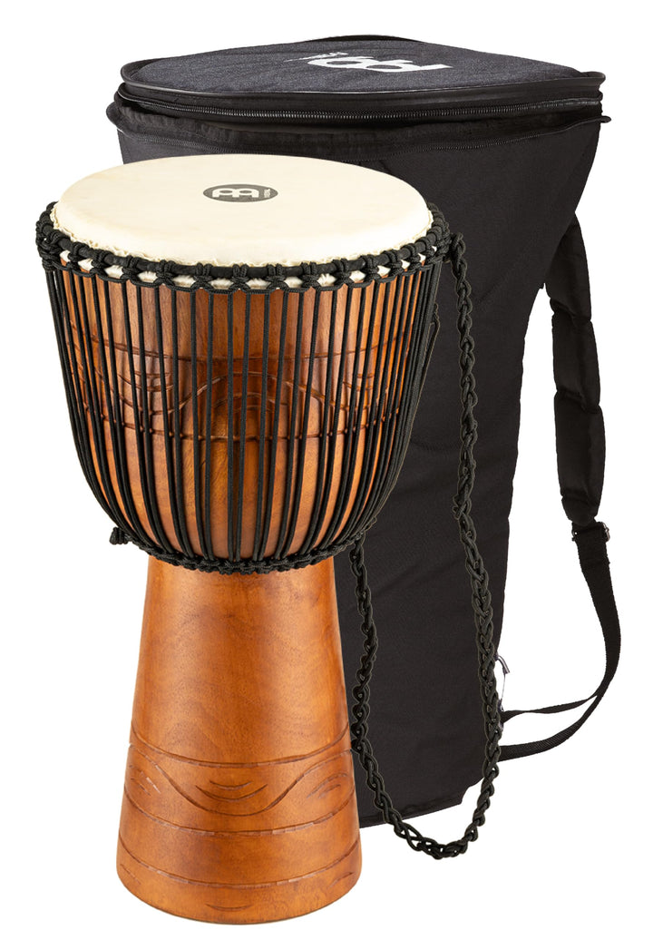 Meinl Percussion ADJ2-L+BAG Djembe, Water Rhythm Series (Large), 30,48 cm (12 Zoll) Durchmesser, ink