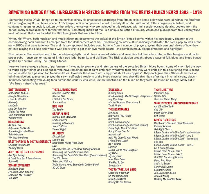 Something Inside of Me: Unreleased Masters & Demos, Audio-CD