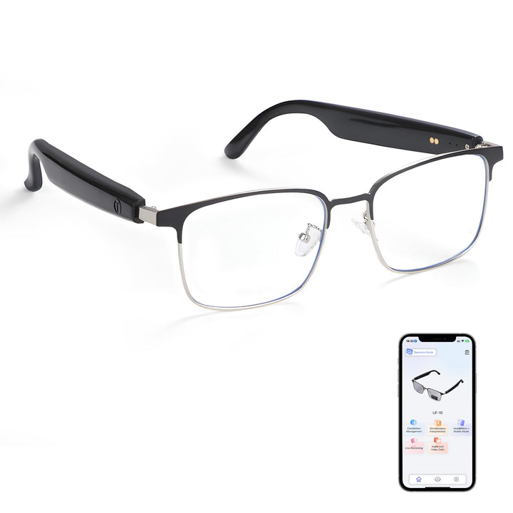 Smart Glasses with AI Translator, Real-Time Translation Glasses Polarized, Photochromic Lenses with