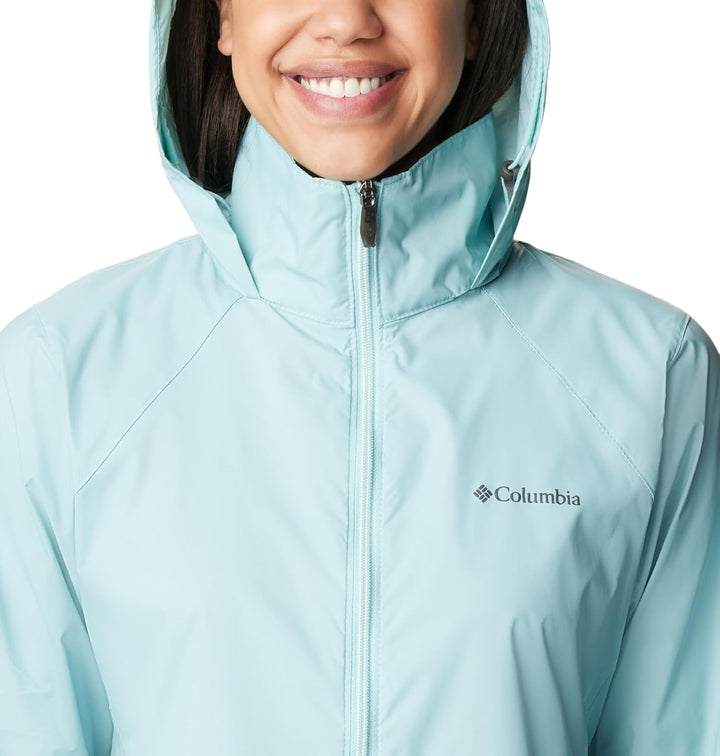 Columbia Damen Switchback III Jacket Wasserdichte Regenjacke (1er Pack) 2X Aqua Haze, 2X Aqua Haze