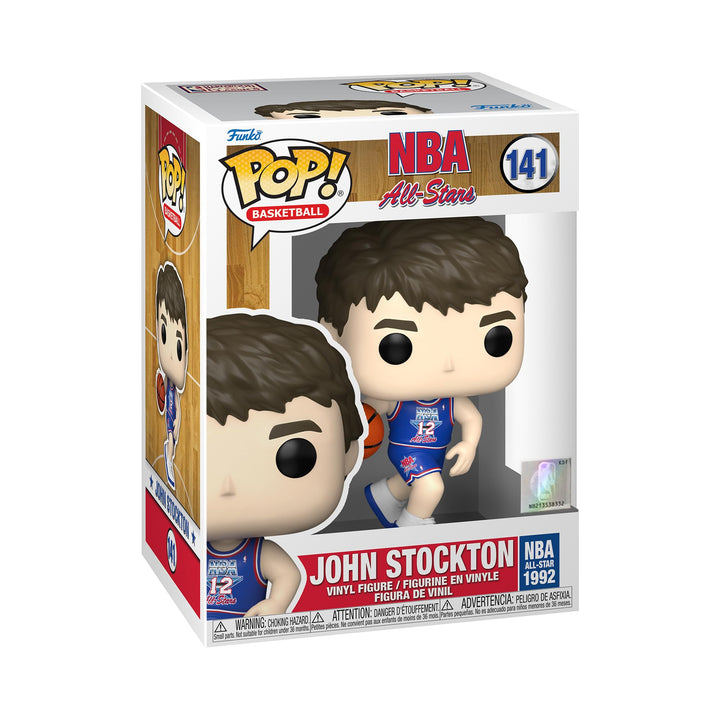 Funko Pop! NBA Legends-John Stockton - (Blue All Star Uni 1992) - Vinyl-Sammelfigur - Geschenkidee -