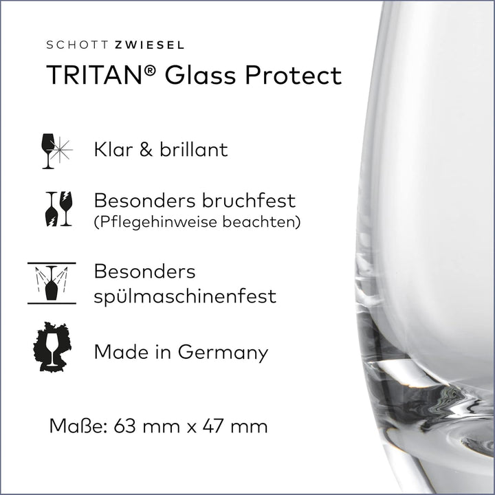 SCHOTT ZWIESEL Schnapsglas For You (4er-Set), zeitlose Shotbecher für Schnaps, spülmaschinenfeste Tr