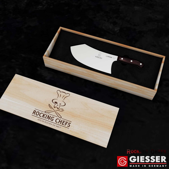 GIESSER seit 1776 - Made in Germany - Hackbeil 22 cm Rocking Chefs, PremiumCut Butcher No 1, Chinesi