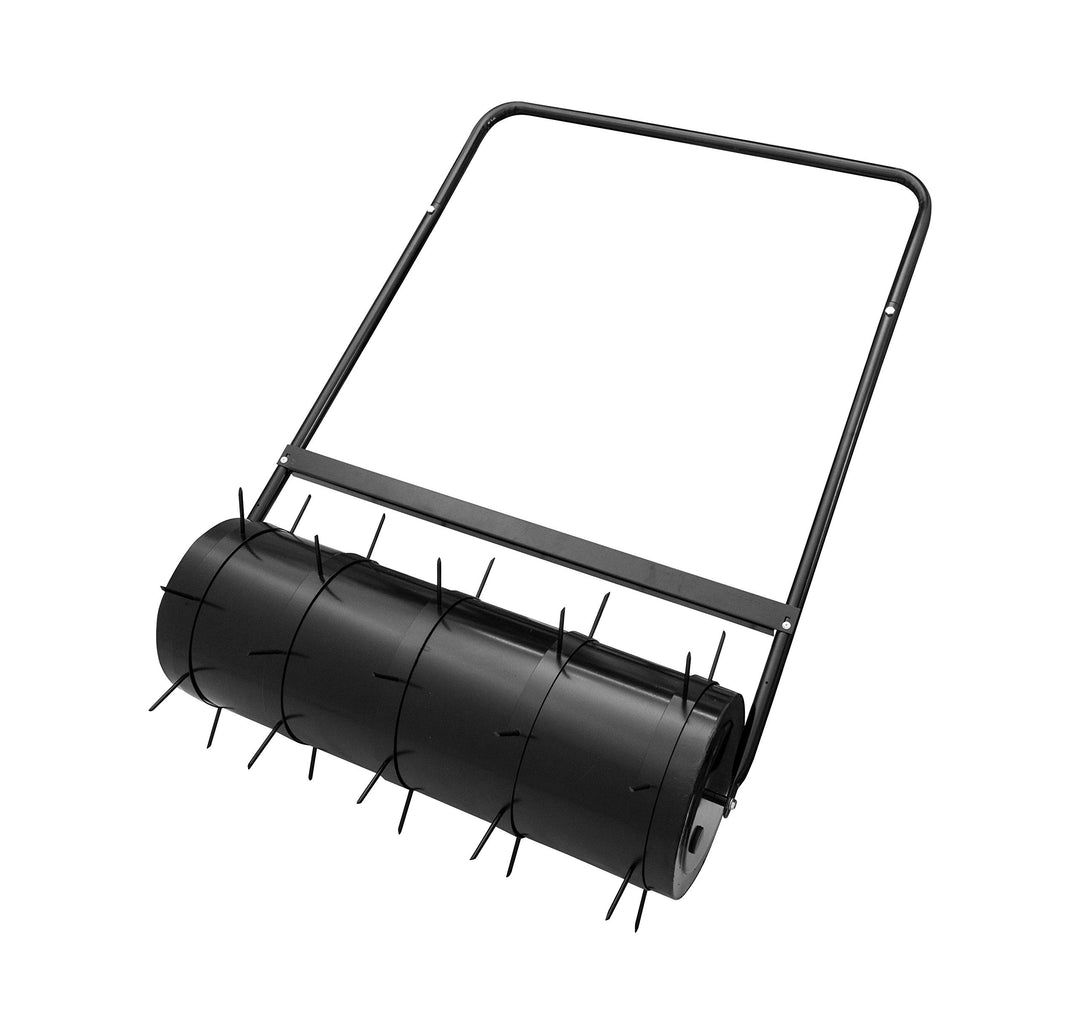 ADGO Gartenwalze Rasenwalze mit Spikes 80 x 28 cm Hoch für Rasen Stahltrommel 49L Garden Yard Kit Wa