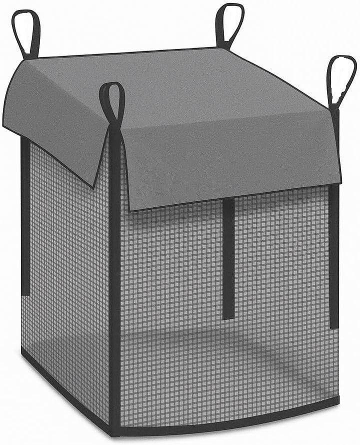 Woodbag Holz Big Bag Netzgewebe mit Sternboden 100x100x100/120/140/160cm für Brennholz (ohne Inhalt)